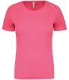 PA439 Women's Short Sleeve T-Shirt Fluorescent Pink colour image